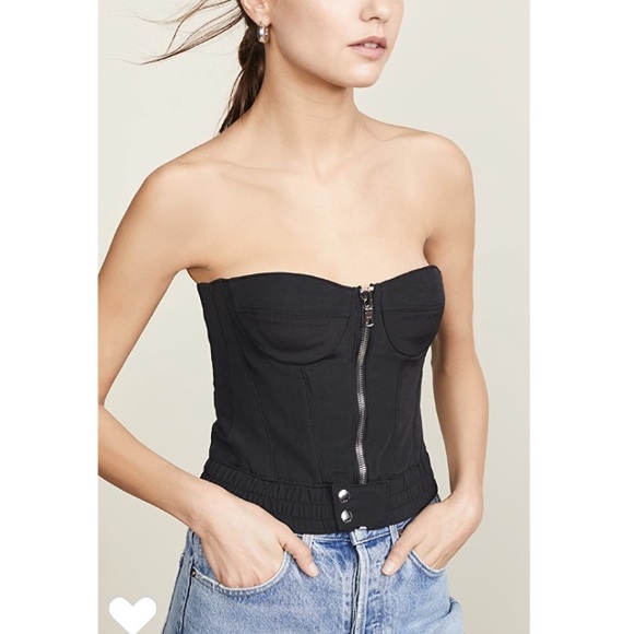 RtA•Vicki Black Zip Down Bustier/Corset Top•NWT - Picture 6 of 13